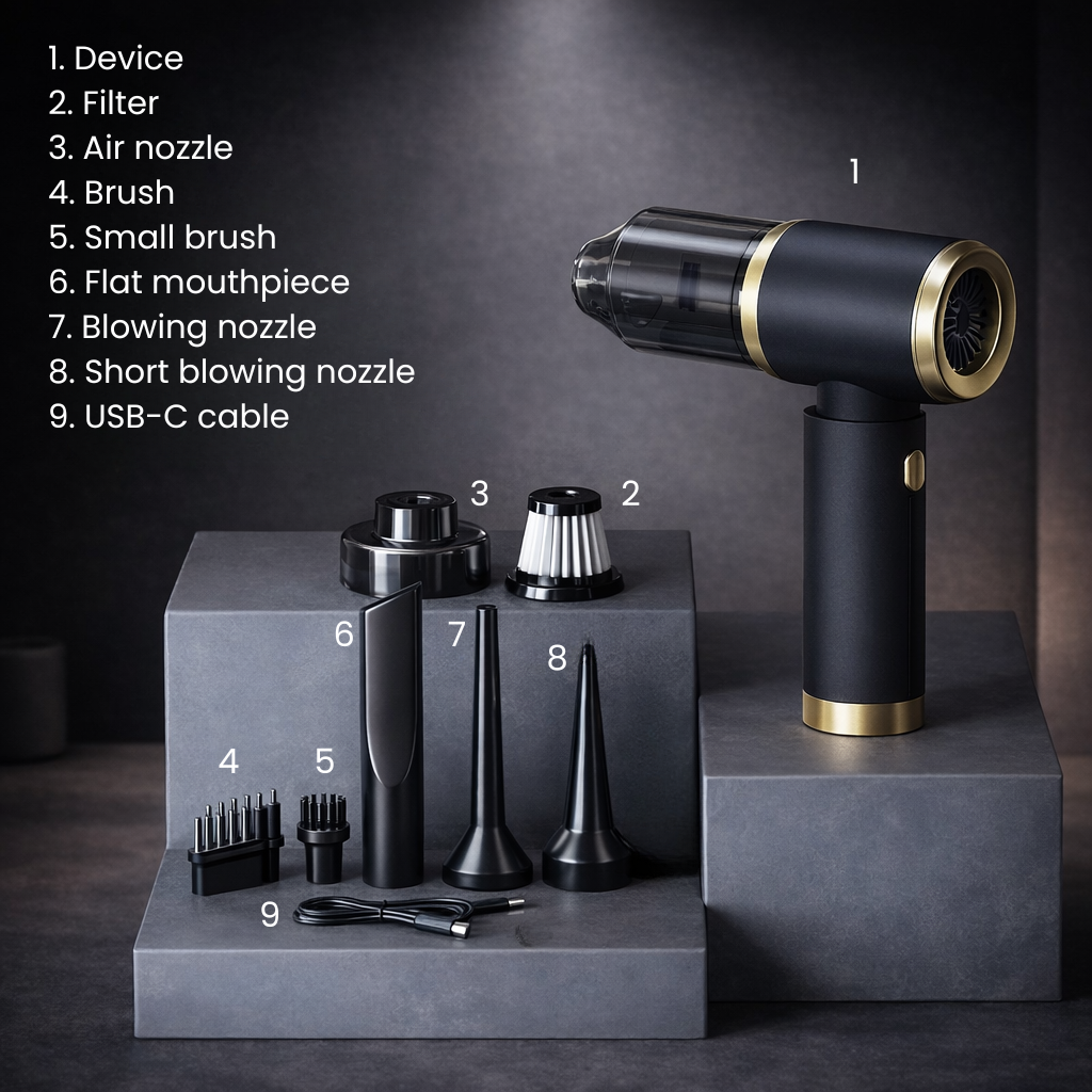 Novendi Leistungsstarker tragbarer Staubsauger Sepp