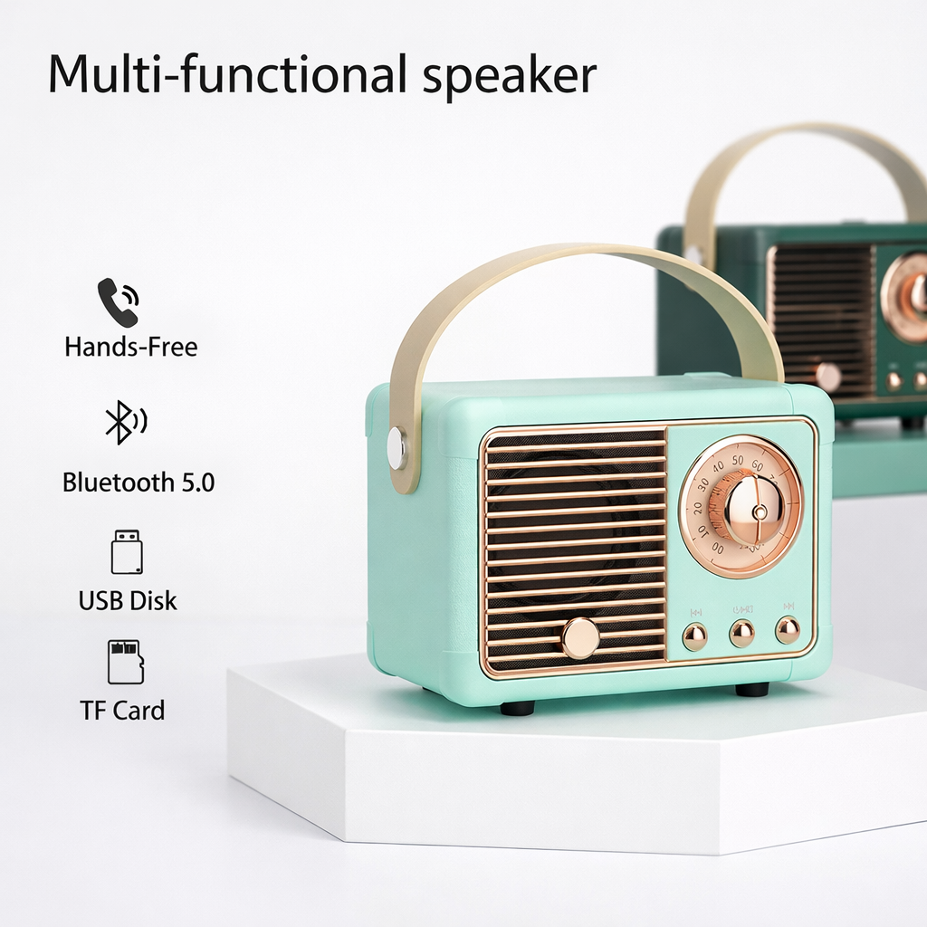 Novendi Retro Bluetooth Lautsprecher Sophie