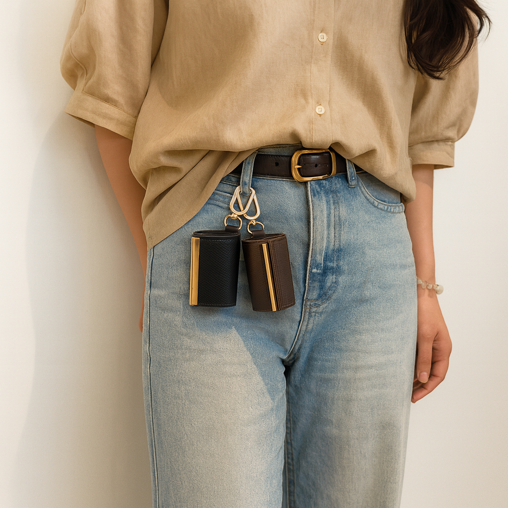 Novendi Schlüsselanhänger Tasche Romy