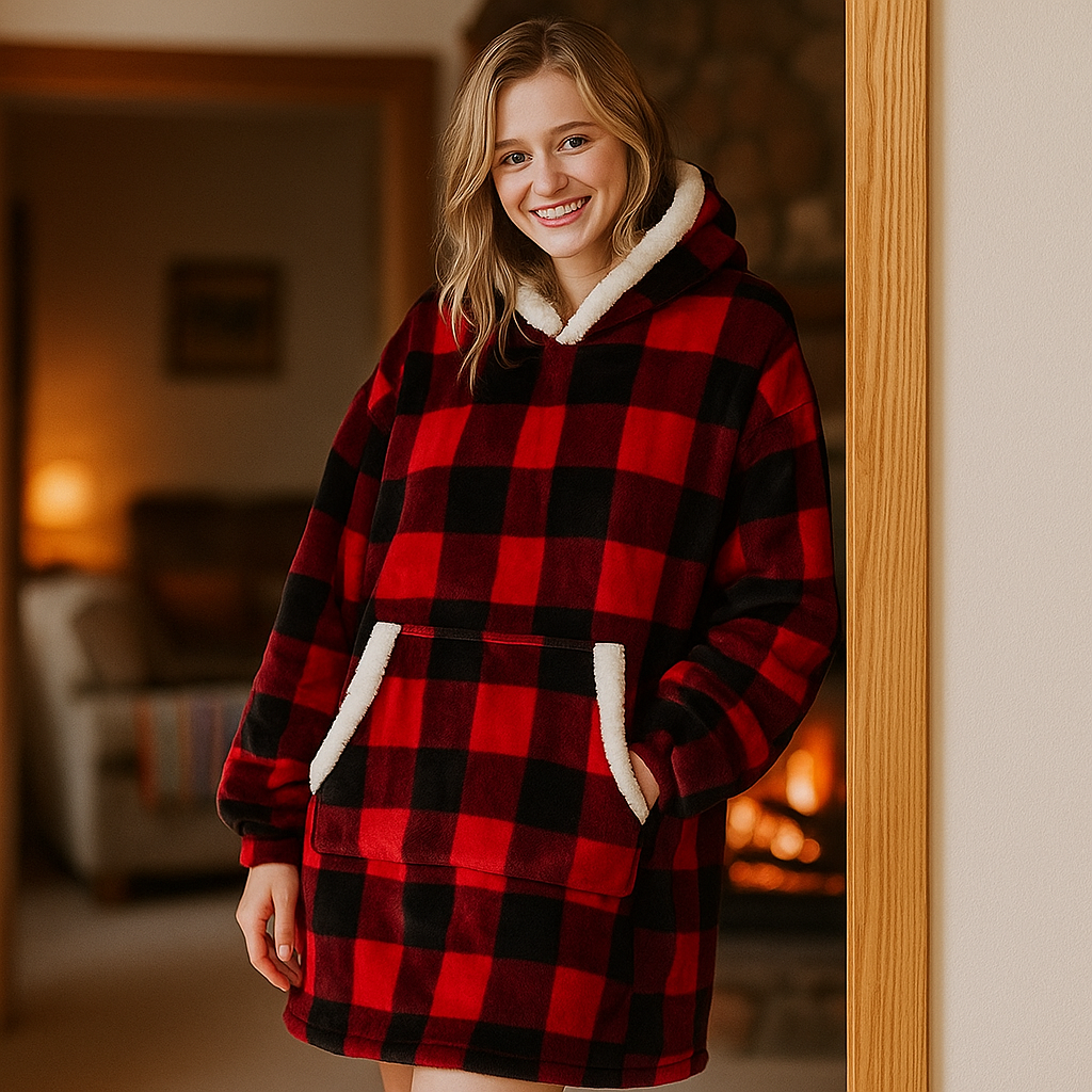 Novendi Decke Hoodie Cuddle