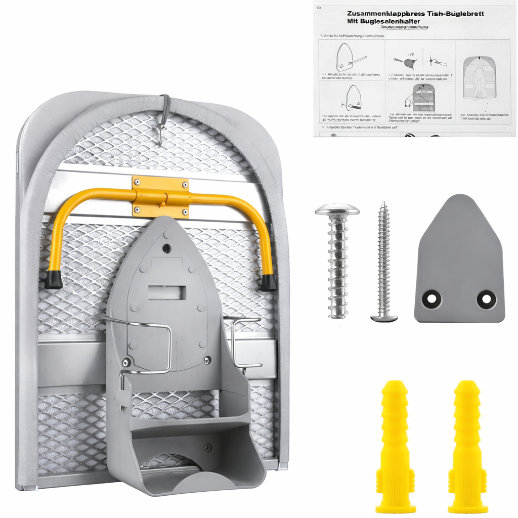 Novendi Faltbares Bügelbrett Fons