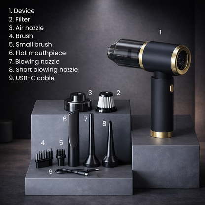 Novendi Leistungsstarker tragbarer Staubsauger Sepp