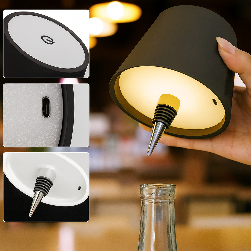 Novendi Flasche Lampe Felix