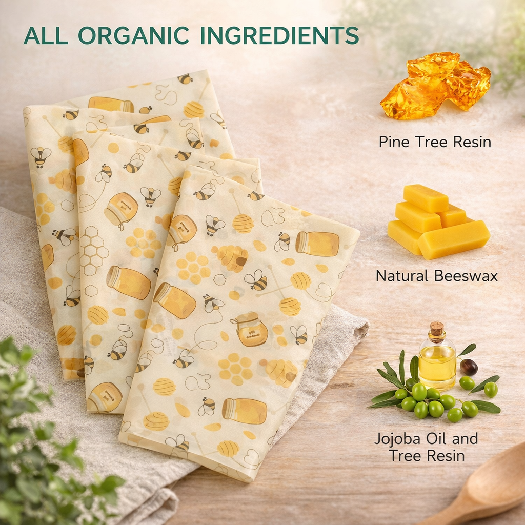 Novendi Bienenwachstuchrolle