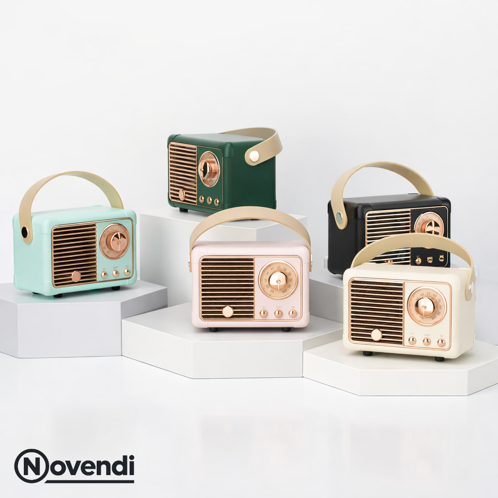 Novendi Retro Bluetooth Lautsprecher Sophie