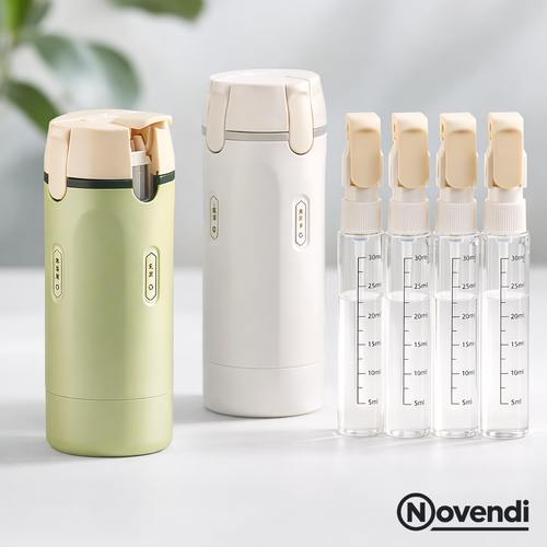 Novendi 4-in-1-Reisedispenser Ilse