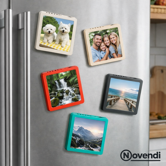 Novendi Magnetischer Fotorahmen mit Bluetooth-Lautsprecher Vik