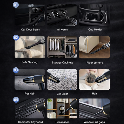 Novendi Leistungsstarker tragbarer Staubsauger Sepp