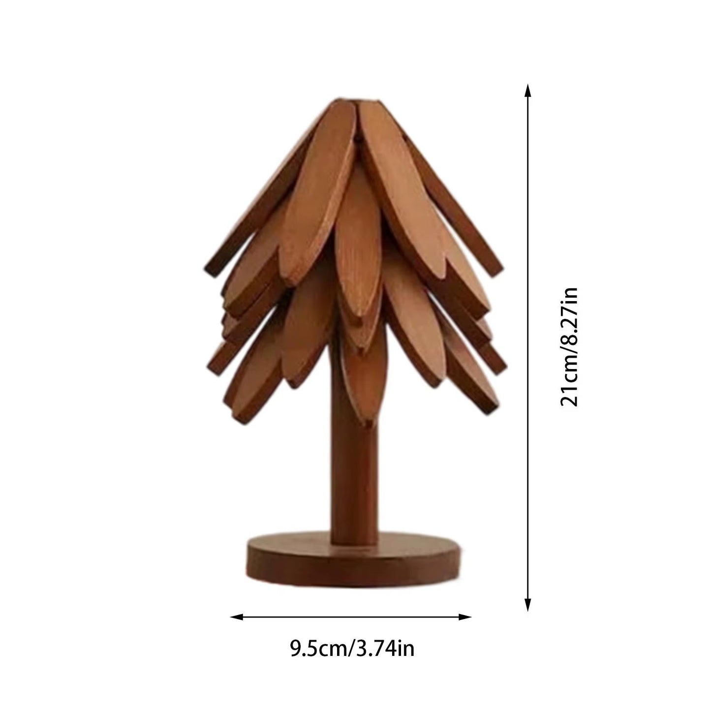 Novendi Holzuntersetzer Baum