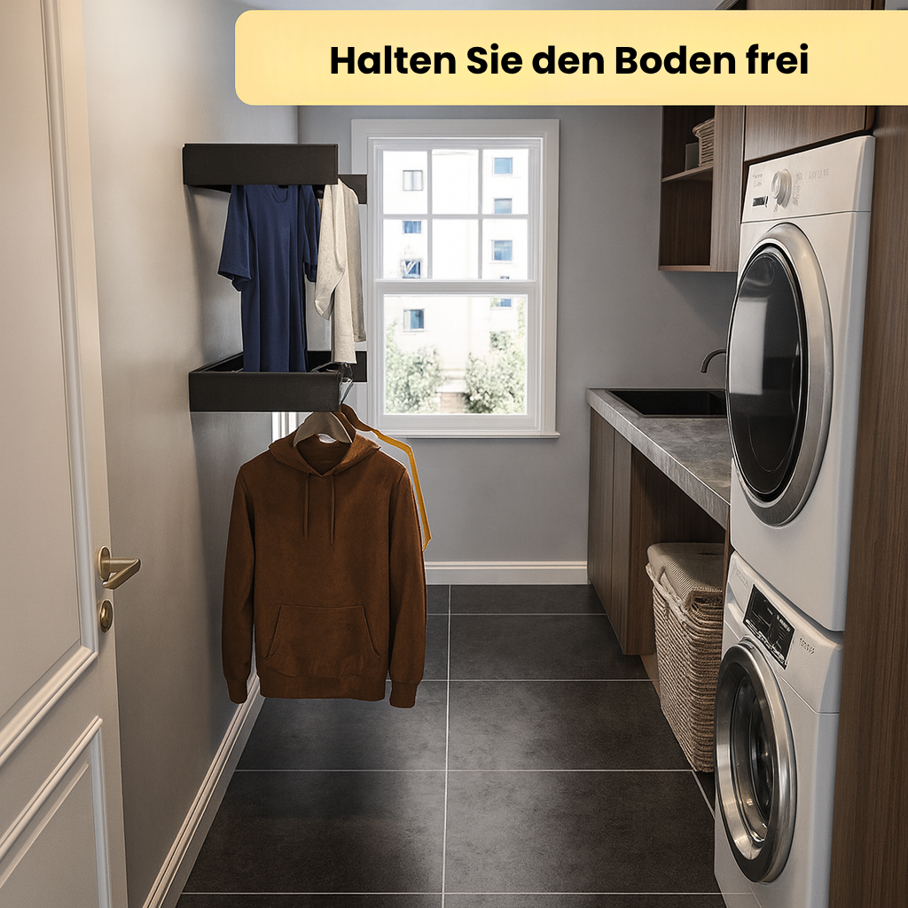 Novendi Faltbares Wand-Wäschetrockner Mila