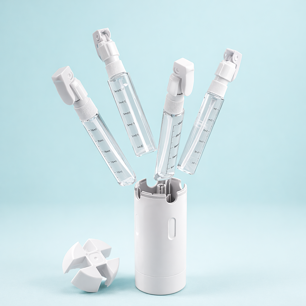 Novendi 4-in-1-Reisedispenser Ilse