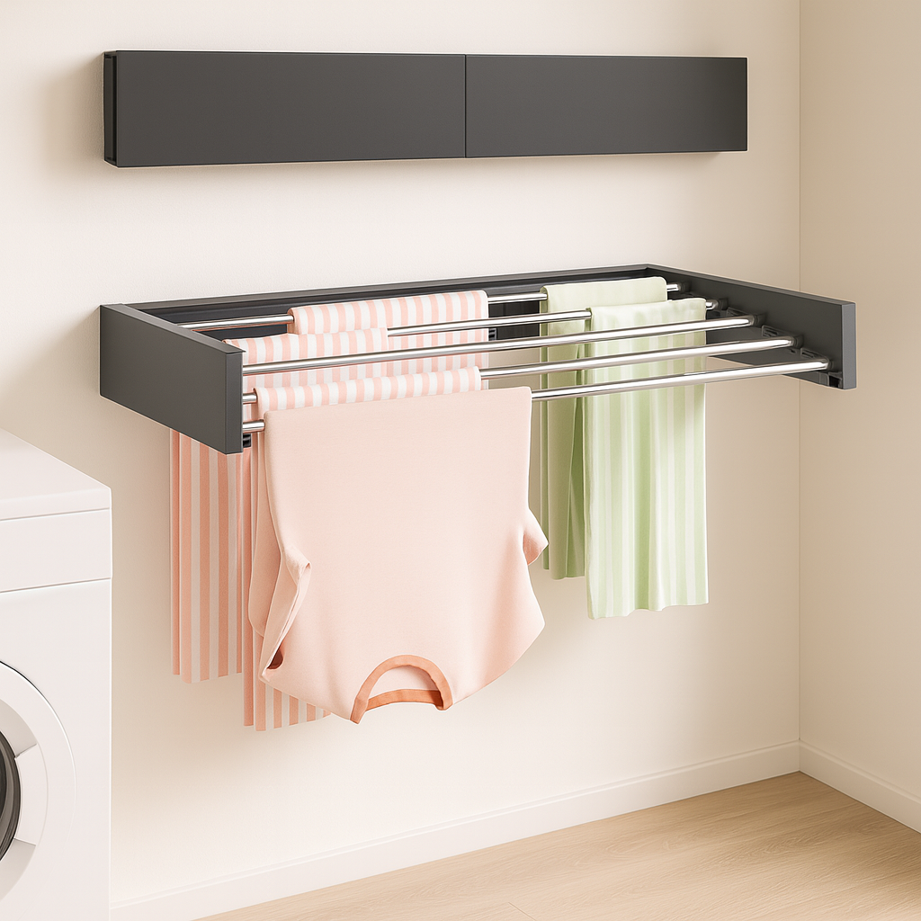 Novendi Faltbares Wand-Wäschetrockner Mila