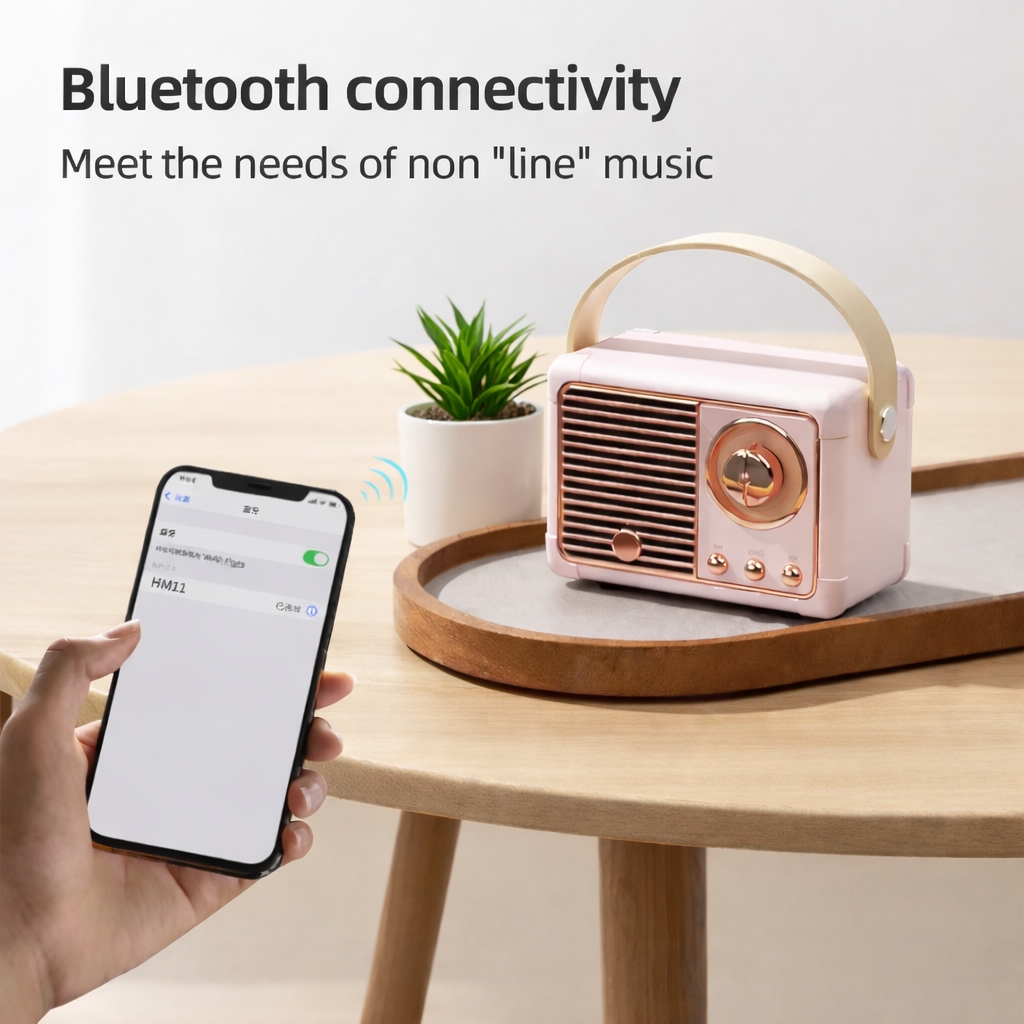 Novendi Retro Bluetooth Lautsprecher Sophie