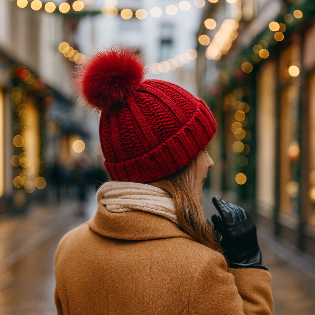 Novendi Beanie mit Satin-Innenfutter Evi