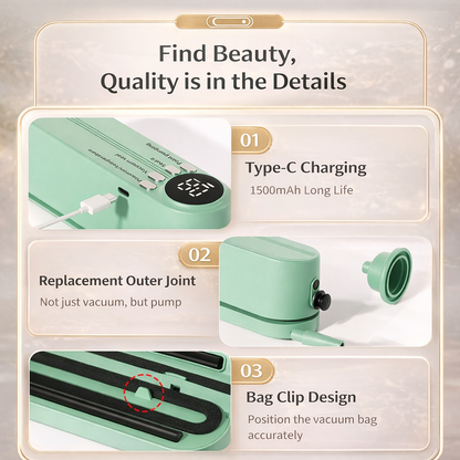 Novendi kabelloser Vakuumierer Kass