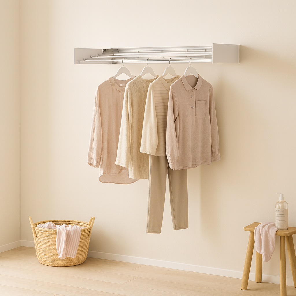 Novendi Faltbares Wand-Wäschetrockner Mila