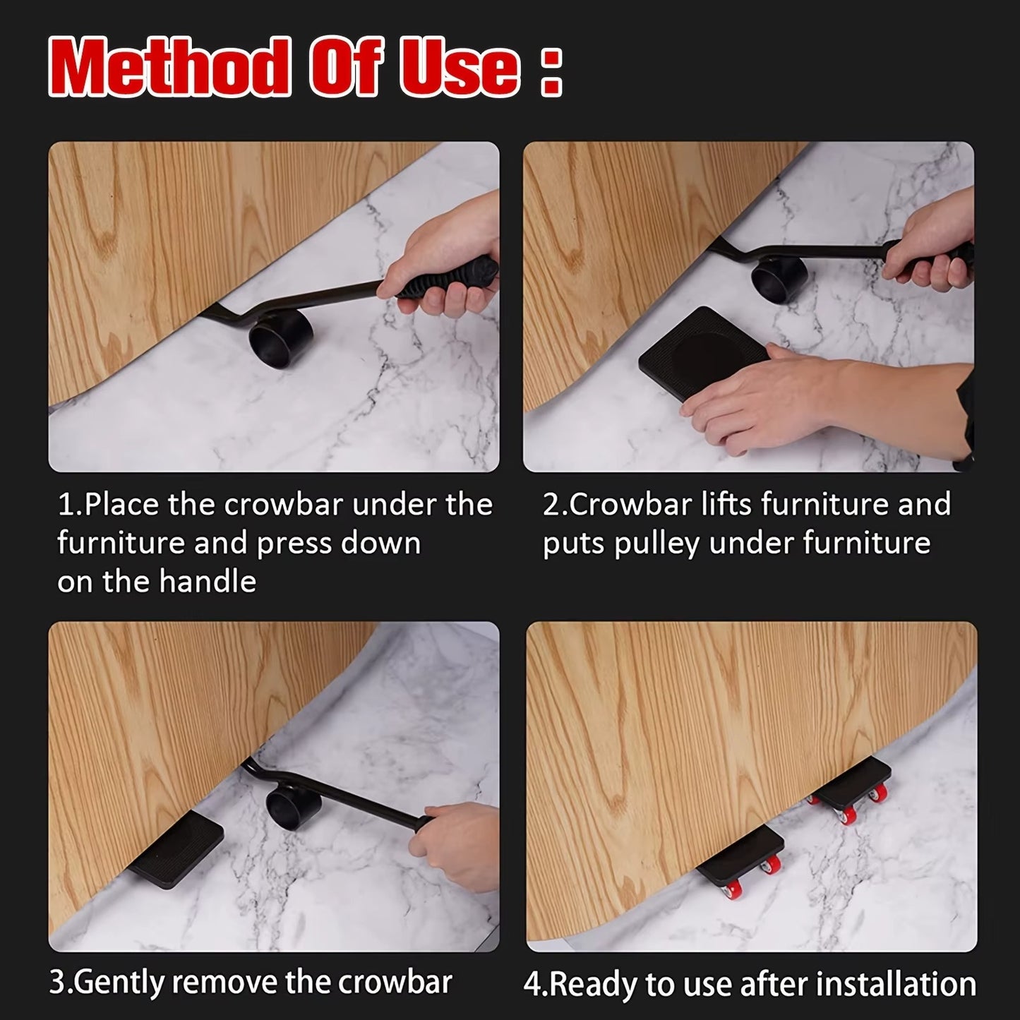 Novendi Möbeltransport-Set Oskar