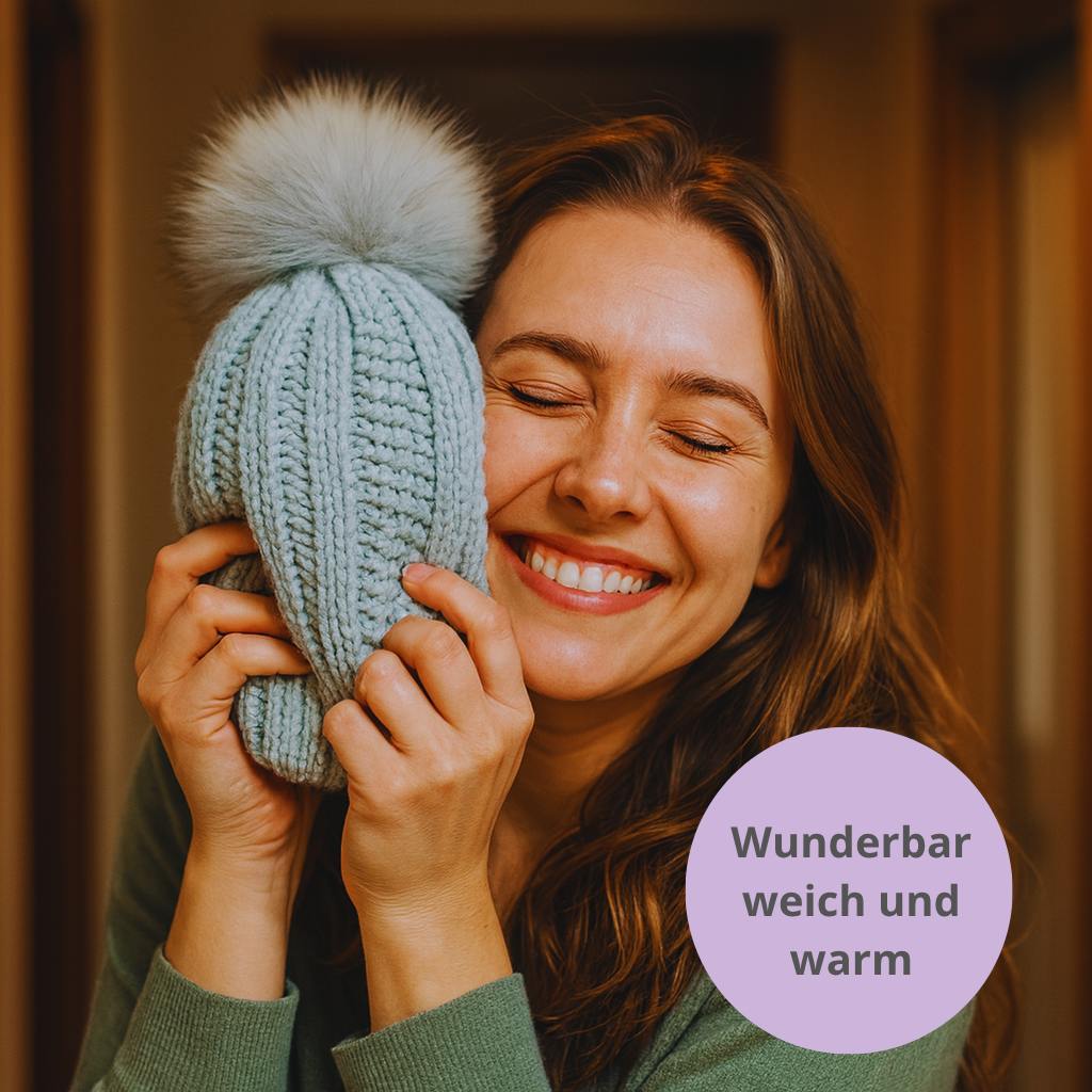 Novendi Beanie mit Satin-Innenfutter Evi